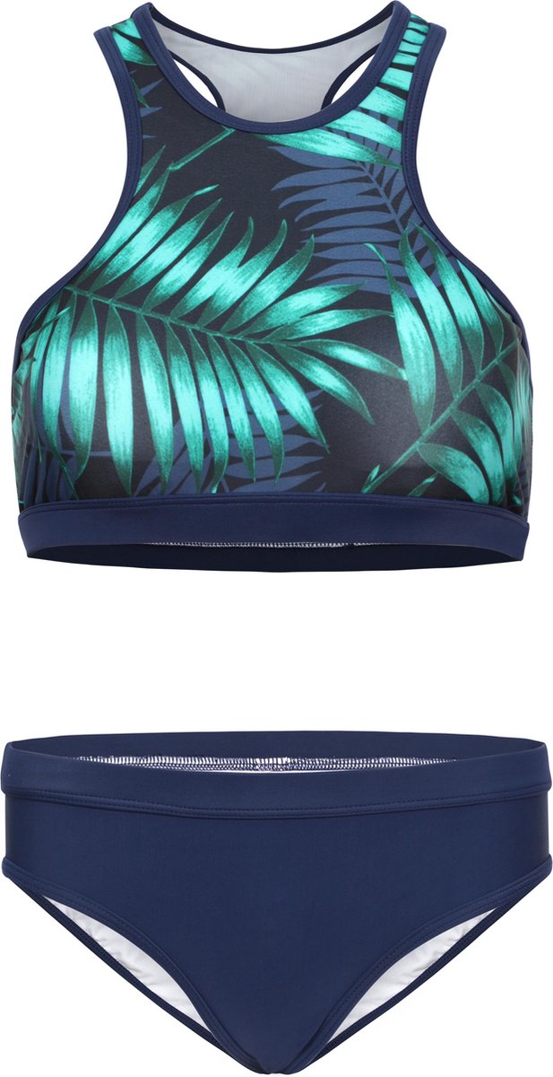 Bikini sport basic Tropical leaf 152-158