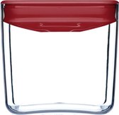 Boîte de rangement pour aliments ClickClack Cube pour garde-manger - 1,4 litre - rouge