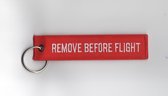REMOVE BEFORE FLIGHT - Aviation Original - Tag - Rood - Witte letters