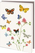 Kaartenmapje met 10 kaarten en enveloppen, klein: Flowers, Butterflies and Birds, Alice Appleton