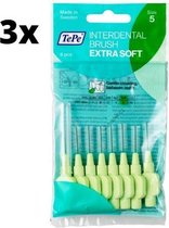 TePe Extra Soft Groen 0,80mm 3 x 8 stuks - Voordeelverpakking