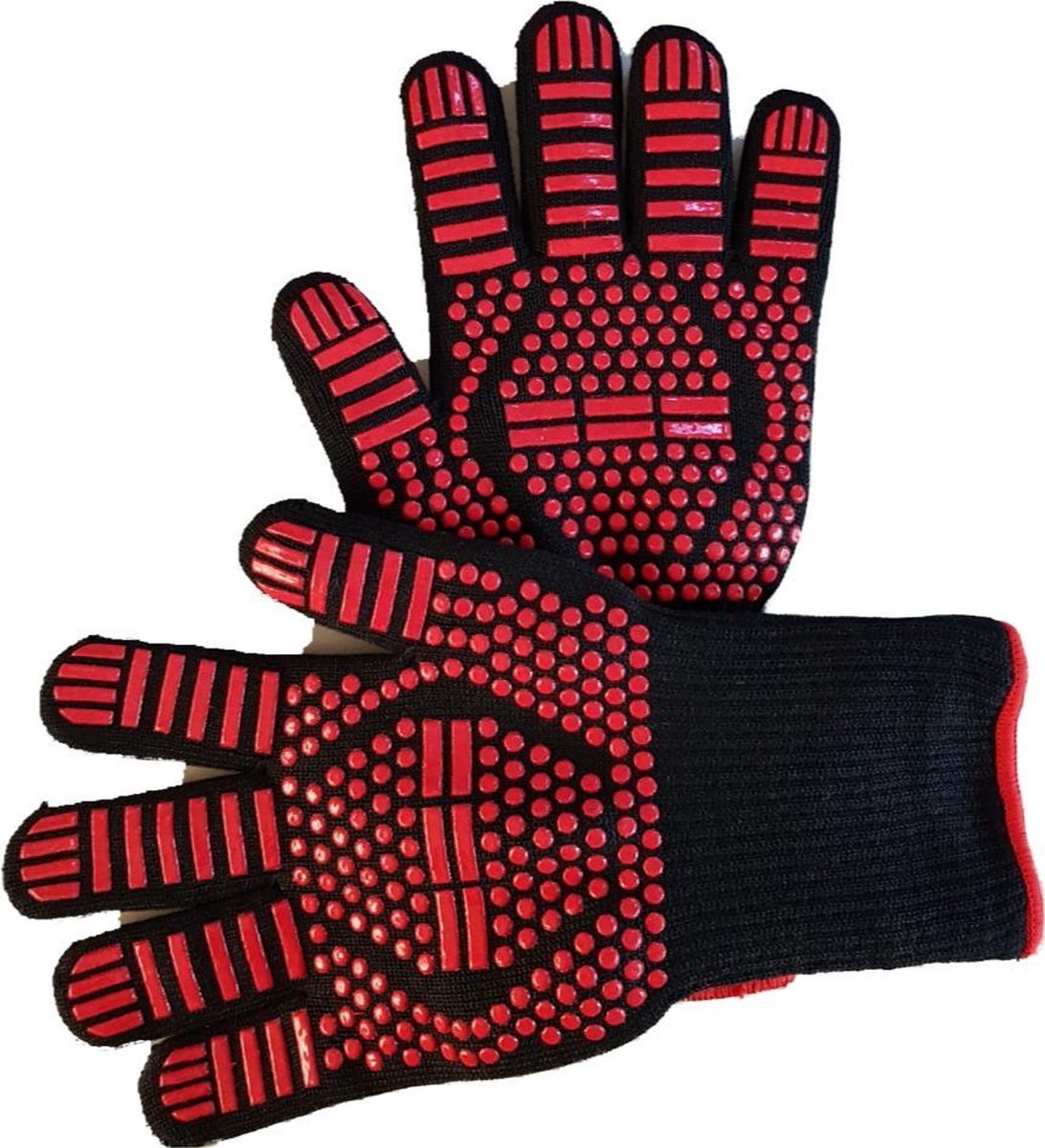 Hittebestendige handschoenen - 2 stuks - Ovenwanten - BBQ - Beschermend - Oven - Antislip - CustomerComfort