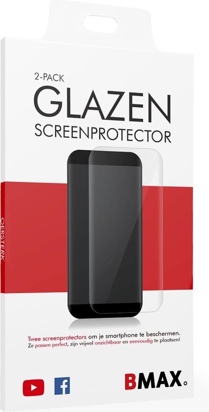 BMAX 2-pack de protection d'écran en verre pour iPhone X avec BMAX souple en carbone gris