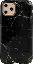 Apple iPhone 12 Mini Hoesje Marmer Zwart Siliconen TPU Case BlingBling