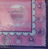 D&F Servetten servetten - 33 x 33 - lunchservetten - Baby