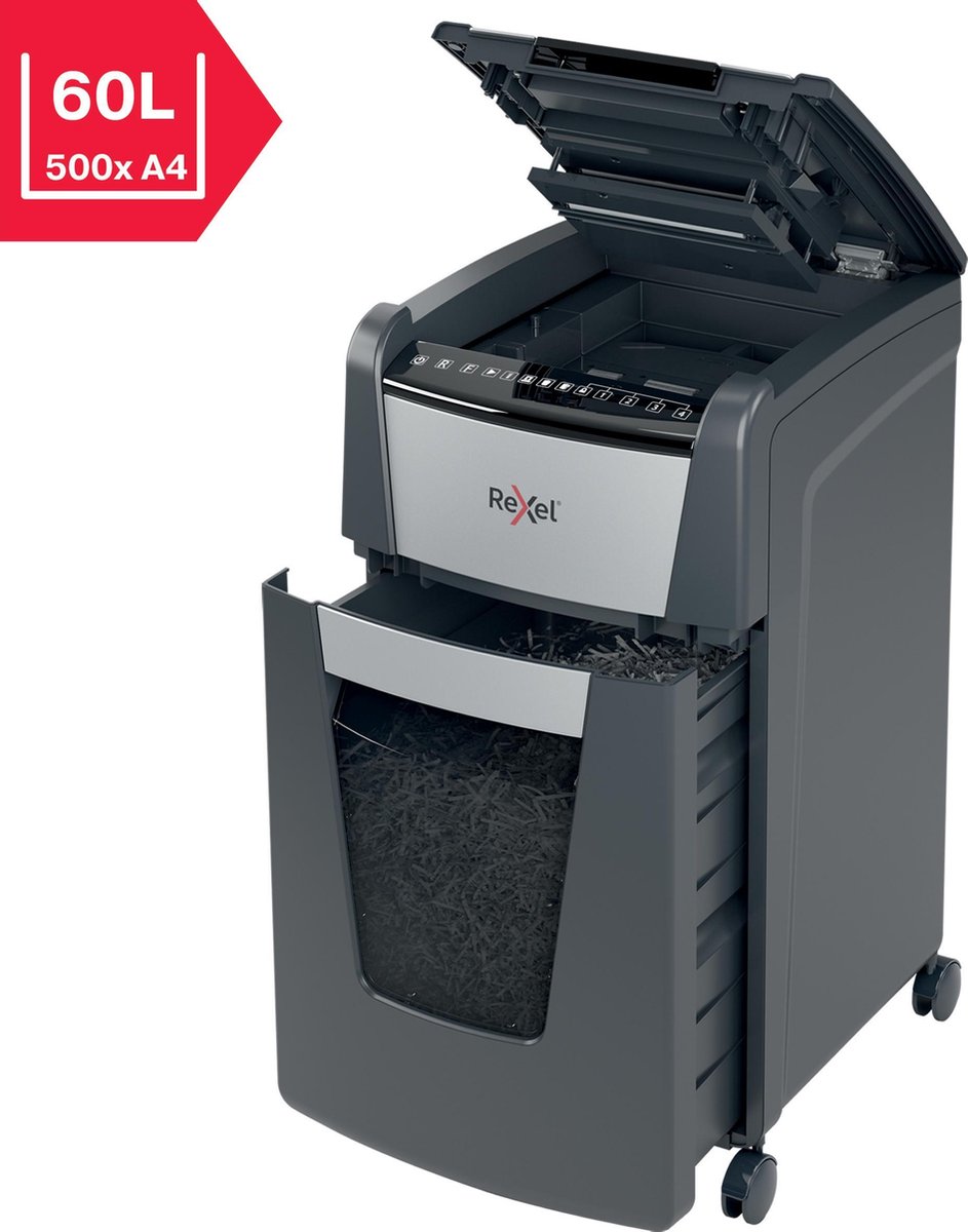 Rexel Optimum AutoFeed+ 300X Fluisterstille Papierversnipperaar thumbnail 5