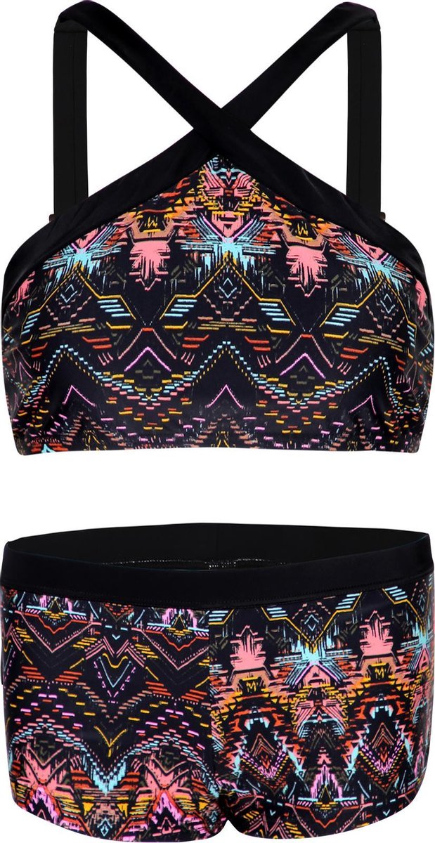 Bikini hipster broekje en crop top met brede bandje Ibiza 164-170