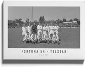 Walljar - Fortuna 54 - Telstar '67 - Zwart wit poster.