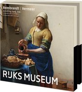 Kaartenmapje met env, vierkant: Rembrandt / Vermeer, Collection Rijksmuseum