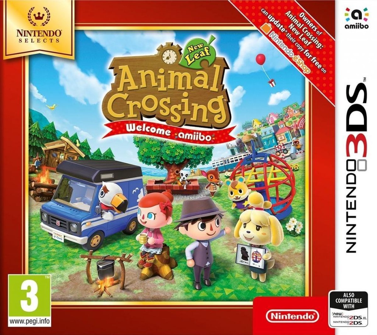 Animal Crossing New Leaf Welcome Amiibo (Nintendo Selects) (verpakking Duits, game Engels) - Nintendo