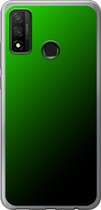 Huawei P Smart (2020) - Smart cover - Groen Zwart - Transparante zijkanten