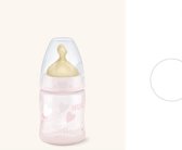 NUK Babyfles First Choice (150 ml) Latex Speen 0-6 maanden - Roze