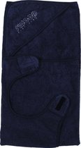 Swoop - wikkelhanddoek - 100x90 cm - donkerblauw