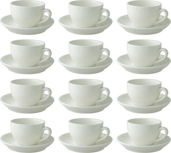Palmer Robusta Tasse et soucoupe 18 cl - Porcelaine - 12 pièces