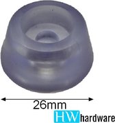 Bescherm dop/voetje tegen beschadiging van meubilair - Transparant | 26mm (4 stuks)