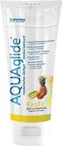 AQUAglide Glijmiddel Exotisch Fruit - 100 ml - Drogisterij - Glijmiddel - Transparant - Discreet verpakt en bezorgd