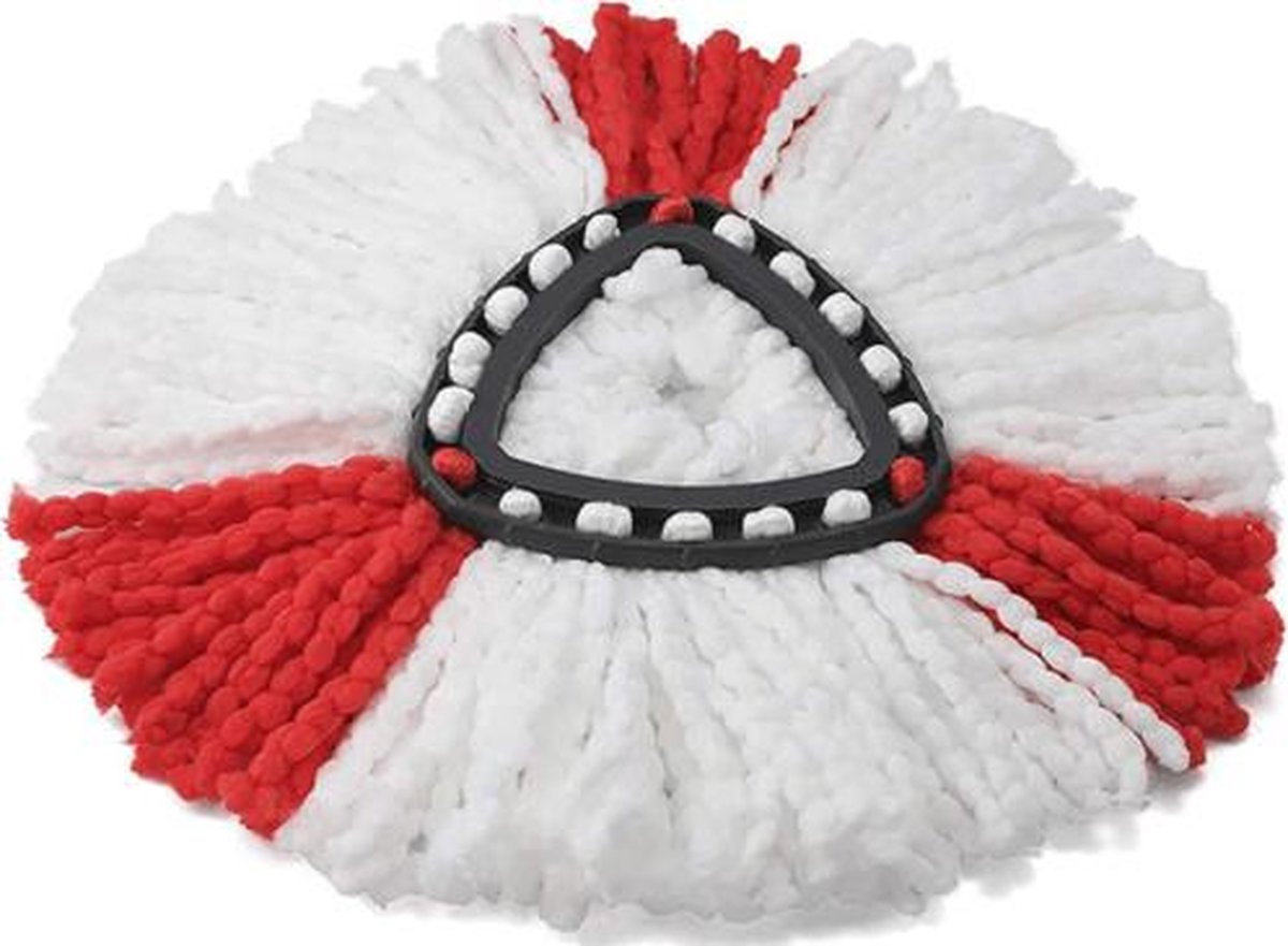 LAOYE 3 stuks mop voor bezemkoppen, compatibel met Vileda Turbo EasyWring and Clean – navulverpakking van microvezel met franjes voor Vileda Facile&Clean Turbo (blauw