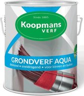 Koopmans Grondverf Aqua | 2,5 L | Wit | Mat | Voor Binnen En Buiten | Sneldrogend | Biobased | Klusverf