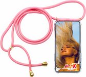 EmpX.nl iPhone 6 Plus TPU Roze Koord Back cover - Apple iPhone 6 Plus hoesje met koord