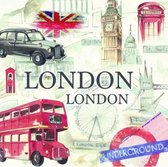 IHR Servetten - servetten - 33 x 33 - lunchservetten - London Sightseeing