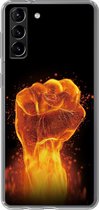 Samsung Galaxy S21 Plus - Smart cover - Transparant - Firefist