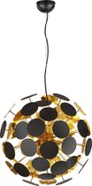 LED Hanglamp - Torna Discon - E14 Fitting - 6-lichts - Rond - Mat Zwart - Aluminium