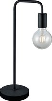 LED Tafellamp - Torna Dolla - E27 Fitting - Rond - Mat Zwart - Aluminium
