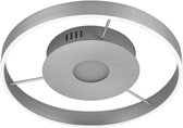 LED Plafondlamp - Plafondverlichting - Torna Lonag - 45W - Aanpasbare Kleur - Rond - Mat Nikkel - Aluminium