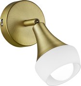 LED Plafondspot - Torna Trompo - E14 Fitting - 1-lichts - Rond - Oud Brons - Aluminium