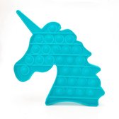 Pop it Fidget toy | De Fidget toy om van je stress af te komen! | Wasbaar | Lichtgewicht | BPA vrij | Eenhoorn | Turquoise