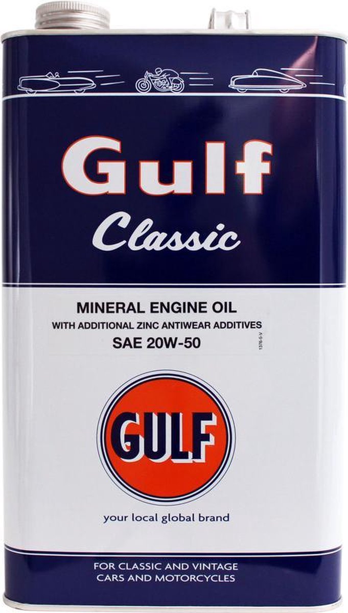Gulf Classic 20W-50 - 5 Liter | Motorolie | Oldtimer | Youngtimer