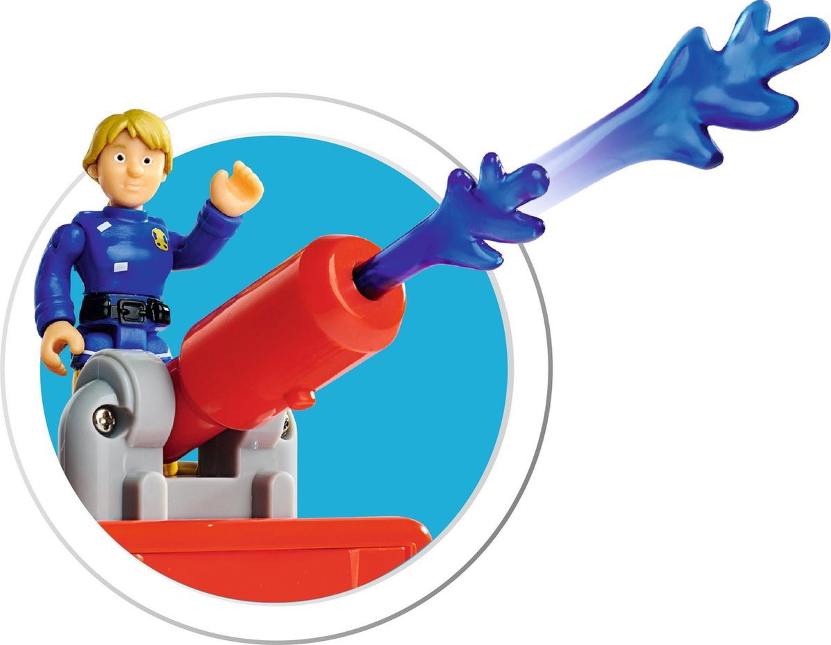 Simba - Brandweerman Sam Neptune, 17 cm, met actieiguur, vanaf 3 jaar