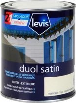 Levis Duol - Hout Buiten - Primer & Lak - Satin - Hoevewit - 0.75L