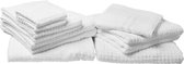 Beliani ATAI - Handdoek set van 11 - wit - katoen