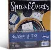 Parelmoer Glimmend Goud Special Events Metallic 10 enveloppen 170 x 170 120 g/m2 Majestic kleur Goud Oro 04 FAVINI