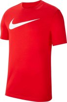 Nike T-shirt - Unisex - rood/wit 116/128