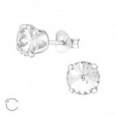 Oorbellen dames | Oorstekers | Zilveren oorstekers, Swarovski kristal