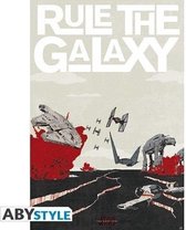 Poster - Star Wars Rule The Galaxy - Wit En Rood