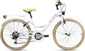 Ks Cycling Fiets Kinderfiets 24 '' Toscana wit 6 versnellingen - 36 cm