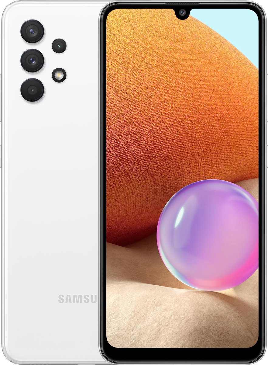 Bol.com Samsung Galaxy A32 4G - 128GB - Awesome White aanbieding