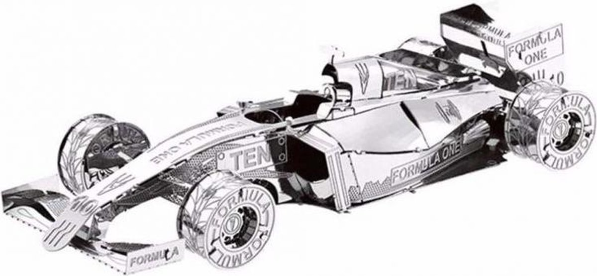 Bouwpakket Miniatuur Formule 1 Race-auto- metaal | bol.com