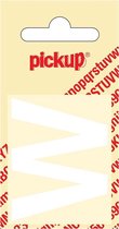 Pickup plakletter Helvetica 40 mm - wit W