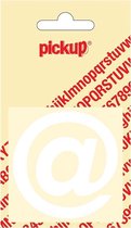 Pickup plakletter Helvetica 60 mm - wit @