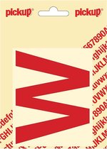 Pickup plakletter Helvetica 80 mm - rood W