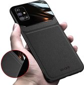 DrPhone HGS90 - Lederen Hoesje - Galaxy S20 - Soft Bumper - Zwart