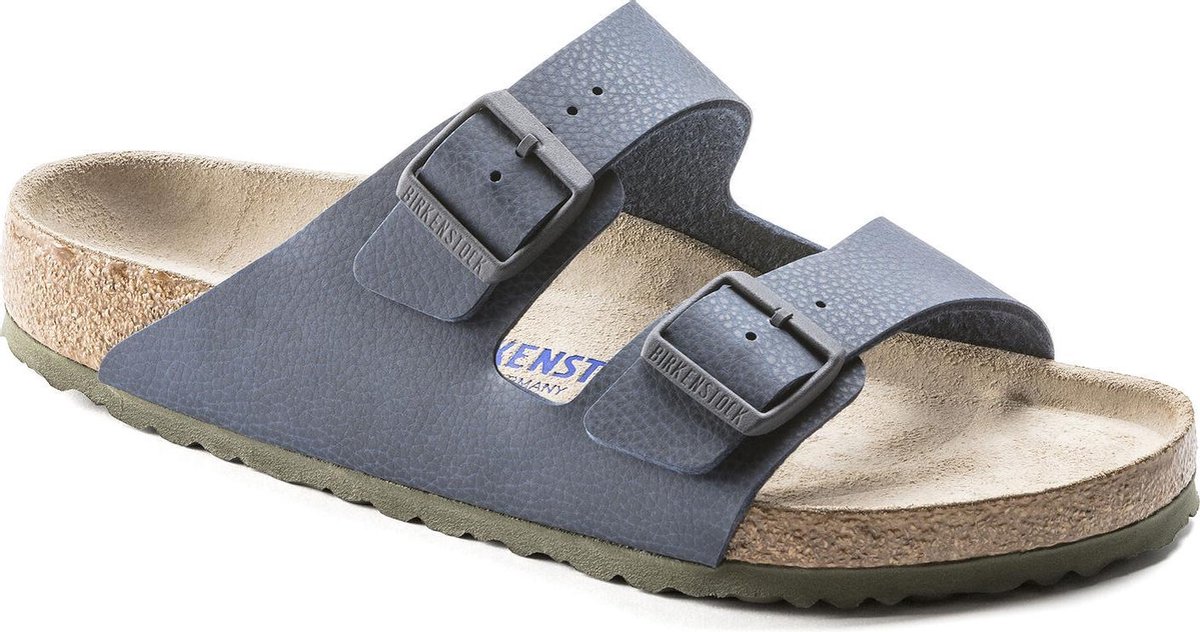 Birkenstock Arizona Heren Slippers Blue Narrow-fit | Blauw | Imitatieleer |  Maat 41 | bol.com