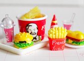 ProductGoods - 10 Miniatuur KFC Menu - Speelgoed - Educatie - Miniatuur - KFC Menu - FastFood