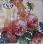 Ihr Servetten - Bloemen - 33 x 33