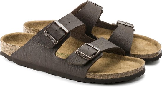 Birkenstock Arizona Heren Slippers Vegan Bruin Regular-fit Maat 42 | bol.com