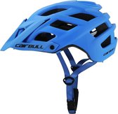 Mountainbike Helm - Fietshelm MTB - Blauw - Mat - Verstelbaar - Maat: 55-61CM
